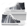 Scary Ghost 3D Print White High Top Shoes For Men And Women