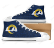 Los Angeles Rams NFL Football Canvas High Top Shoes