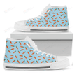 Little Carrot Pattern Print White High Top Shoes For Men And Women