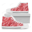 Wagyu Beef Meat Print White High Top Shoes For Men And Women
