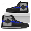 Thin Blue Line Canada High Top Shoes For Men