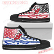 Flag Rugby New Jersey Devils High Top Shoes