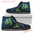 Hulk Punch Los Angeles Dodgers High Top Shoes