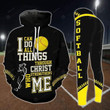 Softball I Can DO All Things All Over Print 3D Legging