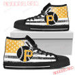 Flag Rugby Pittsburgh Pirates High Top Shoes