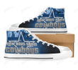 Dallas Cowboys NFL Football How Bout Them Cowboys High Top Shoes