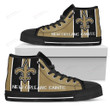 Steaky Trending Fashion Sporty New Orleans Saints NFL Canvas High Top Shoes