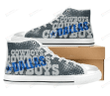 Dallas Cowboys NFL Football Canvas High Top Shoes