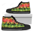 Hemp Leaf Reggae Pattern Print Men's High Top Shoes