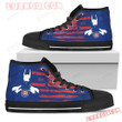 Batman Style Big Chicago Cubs High Top Shoes
