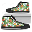 Tropical Pineapple Pattern Print Men's High Top Shoes
