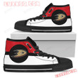 Bright Colours Open Sections Great Logo Anaheim Ducks High Top Shoes