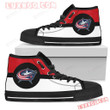 Bright Colours Open Sections Great Logo Columbus Blue Jackets High Top Shoes