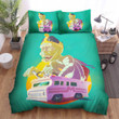 Halloween Giant Mummy On A Van Illustration Bed Sheets Spread Duvet Cover Bedding Sets