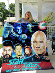 Star Trek: The Next Generation Movie Cartoon Poster Quilt Blanket