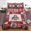 Ohio State Buckeyes Quilt Bed Set