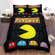 Pac-Man The Four Colored Ghosts And The Maze Quilt Bed Set