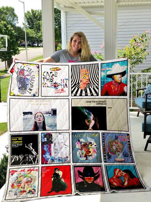 Cage The Elephant Tell Me I'm Pretty Quilt Blanket Great Customized Gifts For Birthday Christmas Thanksgiving
