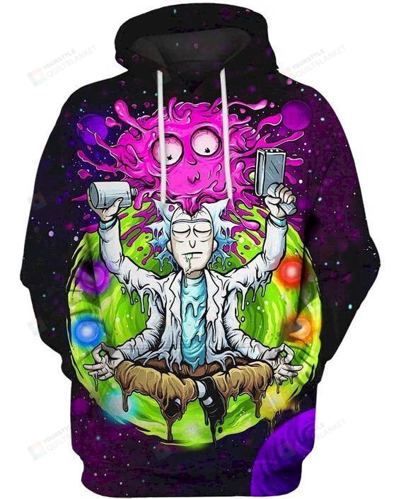 The Infinite Rick Rick And Morty 3d All Over Printed Hoodie, Zip- Up Hoodie