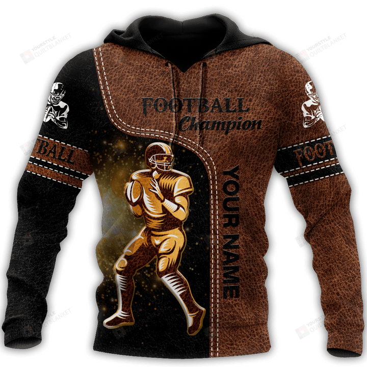 Personalized Football The Champion 3d All Print Hoodie, Zip- Up Hoodie