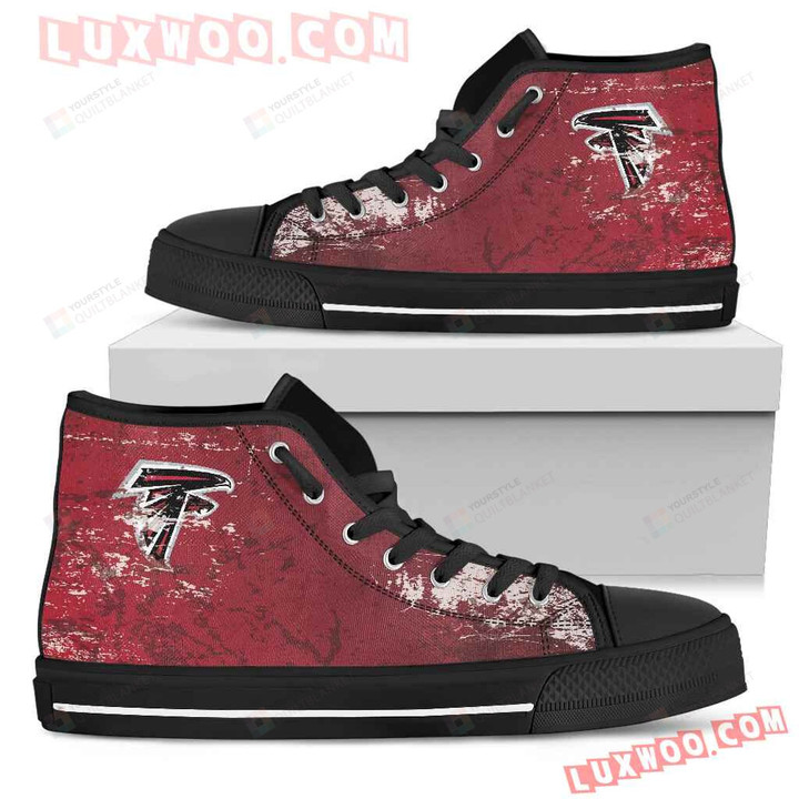 Grunge Vintage Logo Atlanta Falcons High Top Shoes