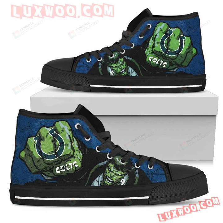 Hulk Punch Indianapolis Colts High Top Shoes
