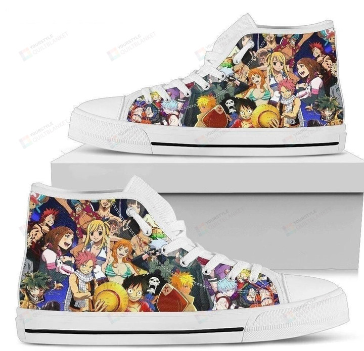 Favorite Anime Characters High Top Shoes