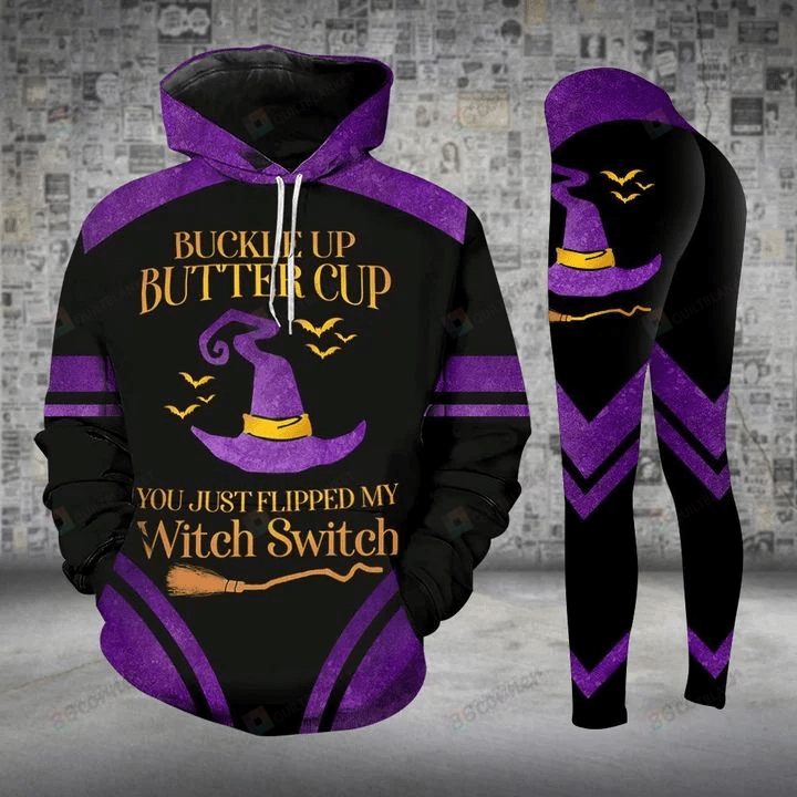 Buckle Up Buttercup You Just Flip My Witch Switch All Over Print 3D Legging