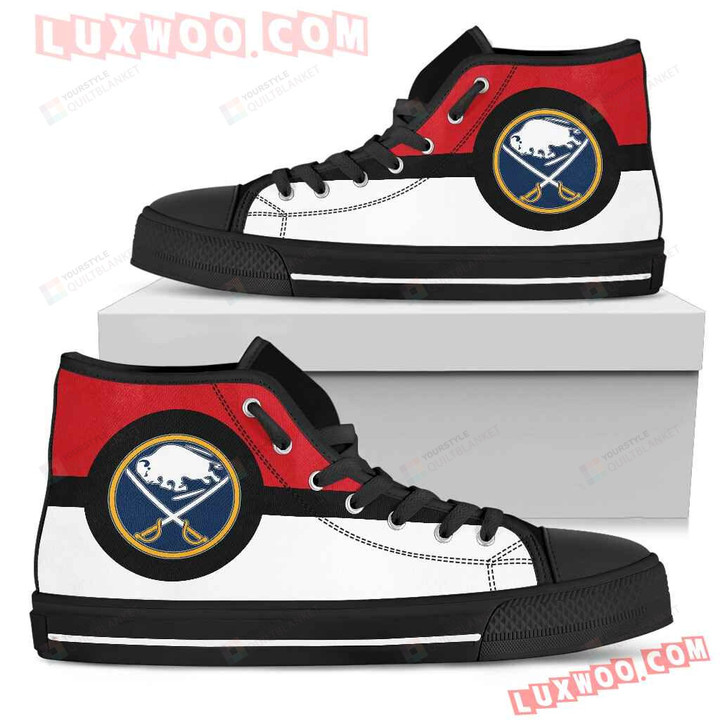 Bright Colours Open Sections Great Logo Buffalo Sabres High Top Shoes