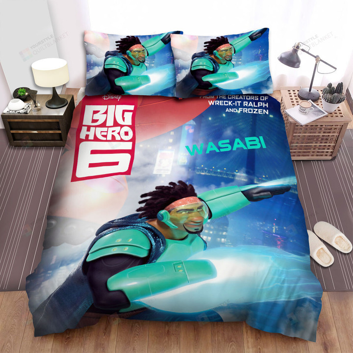 Big Hero 6 (2014) Wasabi Poster Bed Sheets Spread  Duvet Cover Bedding Sets