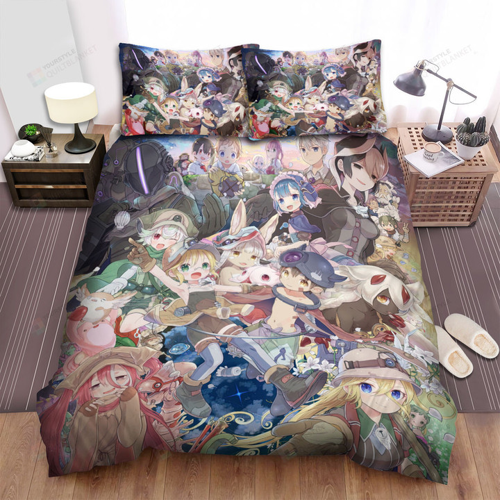 Made In Abyss All Characters In One Bed Sheets Spread Duvet Cover Bedding Sets