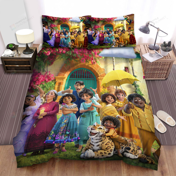 Encanto Madrigal Family Photo Bed Sheets Spread Duvet Cover Bedding Sets