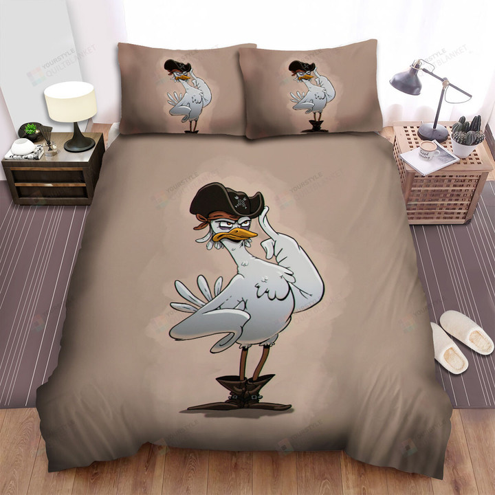 The Wild Animal - The Seagull Captain Is Angry Bed Sheets Spread Duvet Cover Bedding Sets