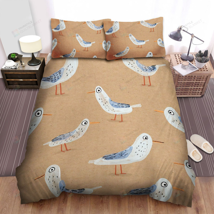 The Wild Animal - The Seagull Seamless Art Bed Sheets Spread Duvet Cover Bedding Sets