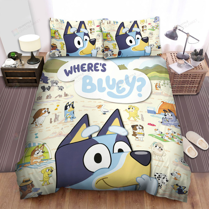 Where Is Bluey? Bed Sheets Spread Duvet Cover Bedding Sets