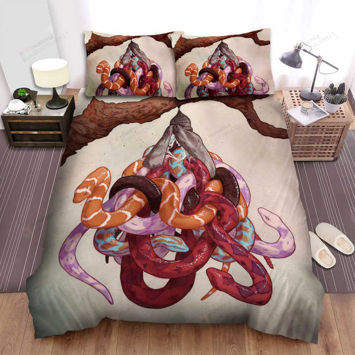 The Wild Animal - The Snakes From A Nest Bed Sheets Spread Duvet Cover Bedding Sets