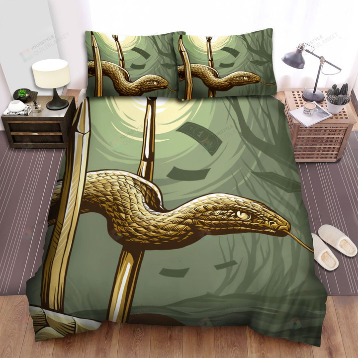 The Wild Animal - The Snake And Pens Art Bed Sheets Spread Duvet Cover Bedding Sets