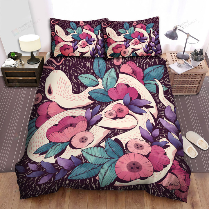 The Wild Animal - The Snake Among Poppies Flowers Bed Sheets Spread Duvet Cover Bedding Sets