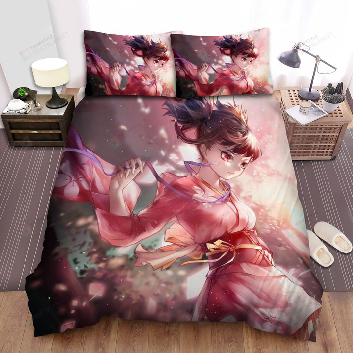 Kabaneri Of The Iron Fortress Mumei Flying In The Combat Digital Art Bed Sheets Spread Duvet Cover Bedding Sets