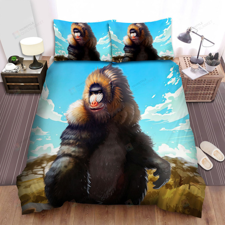 The Wild Animal - The Monkey In The Africa Bed Sheets Spread Duvet Cover Bedding Sets