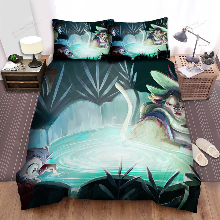 The Wild Animal - The Monkey Witch In The Water Pot Bed Sheets Spread Duvet Cover Bedding Sets