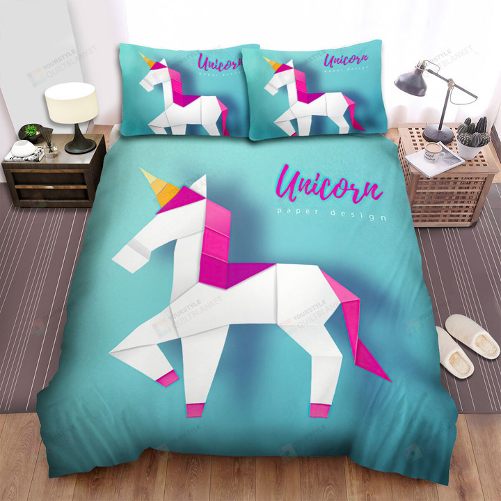 The Fantastic Animal - The Paper Unicorn Bed Sheets Spread Duvet Cover Bedding Sets
