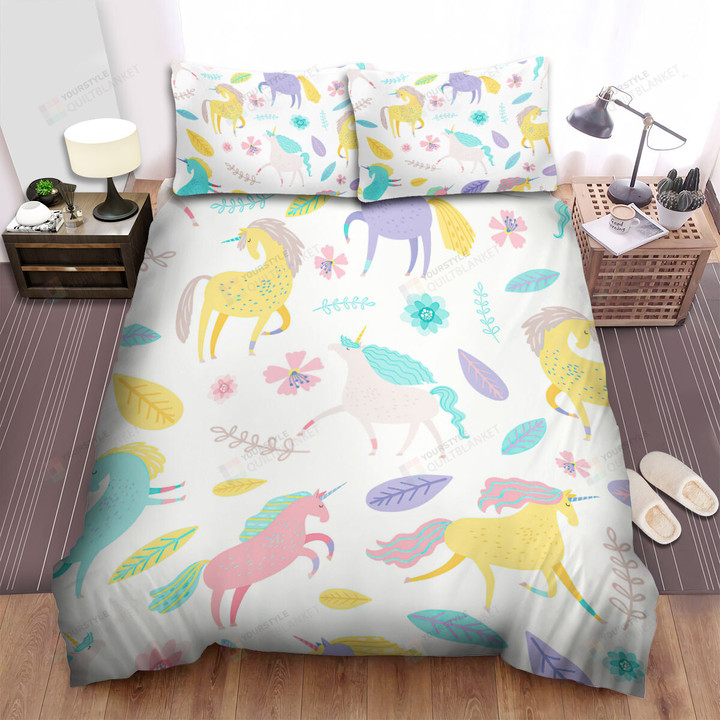 The Fantastic Animal - The Seamless Unicorn Illustration Bed Sheets Spread Duvet Cover Bedding Sets