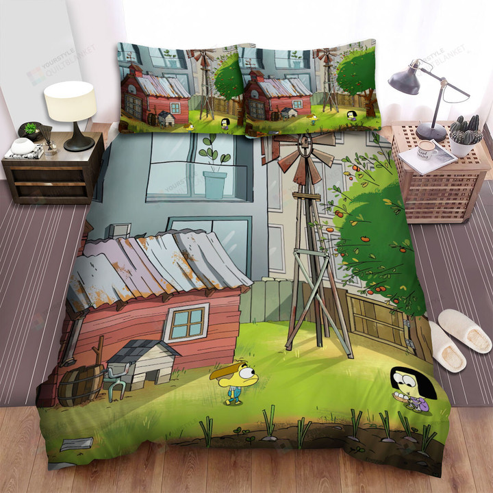 Big City Greens Cricket And Tilly In Garden Bed Sheets Spread Duvet Cover Bedding Sets