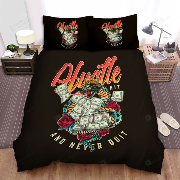 The Wild Reptile - Hit And Never Quit From A Snake Bed Sheets Spread Duvet Cover Bedding Sets