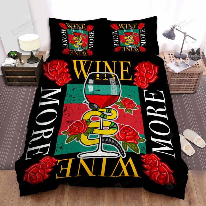 The Wild Reptile - The Snake And The Wine Cup Bed Sheets Spread Duvet Cover Bedding Sets