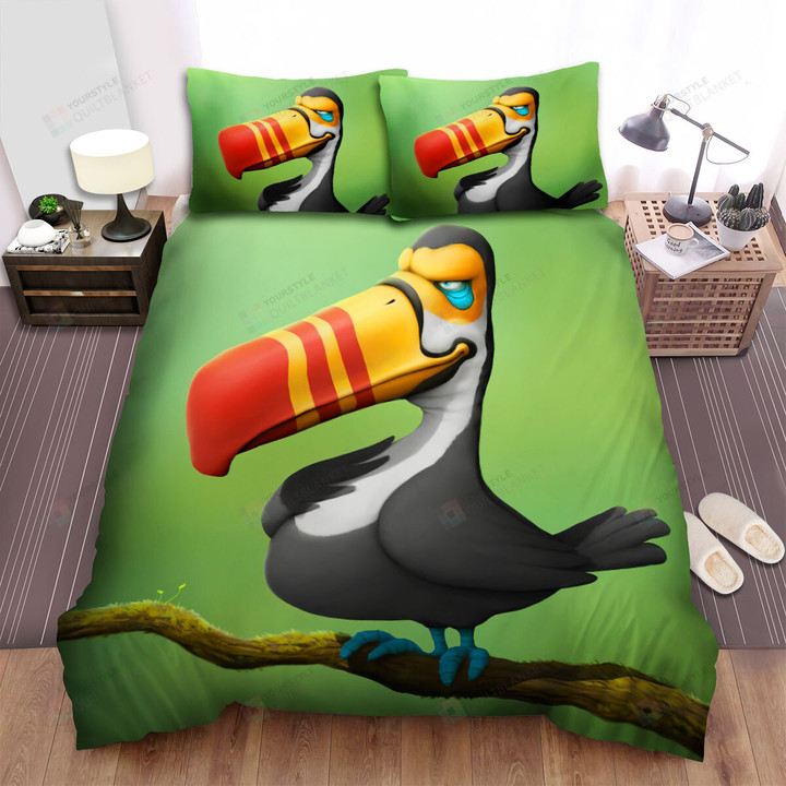The Wild Animal - The Angry Toucan Art Bed Sheets Spread Duvet Cover Bedding Sets