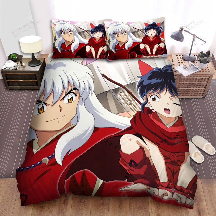 Yashahime: Princess Half-Demon Inuyasha & Moroha Like Father Like Daughter Bed Sheets Spread Duvet Cover Bedding Sets