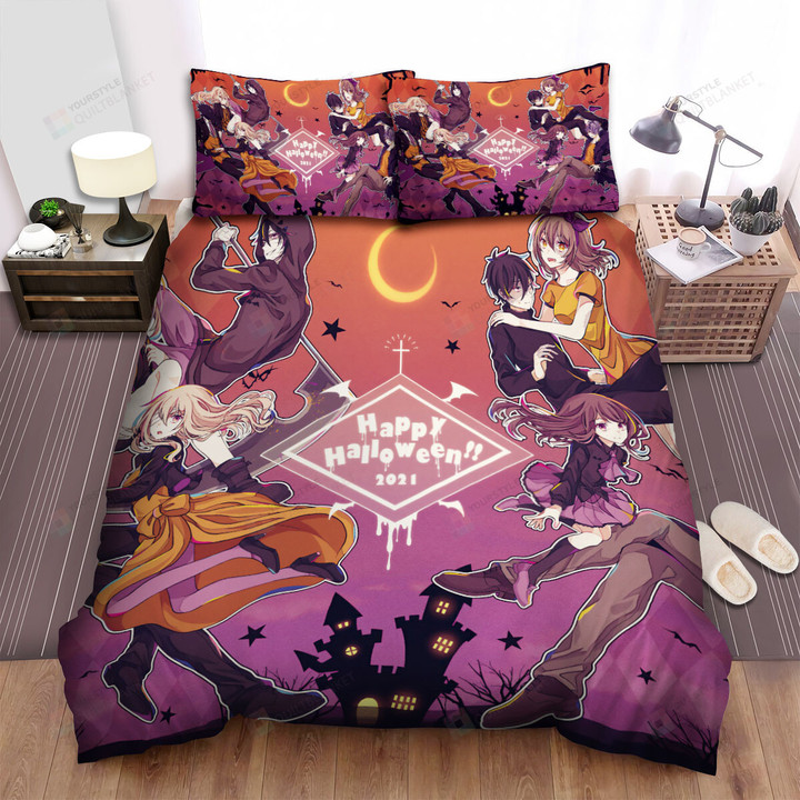 Angels Of Death Happy Halloween Bed Sheets Spread Duvet Cover Bedding Sets