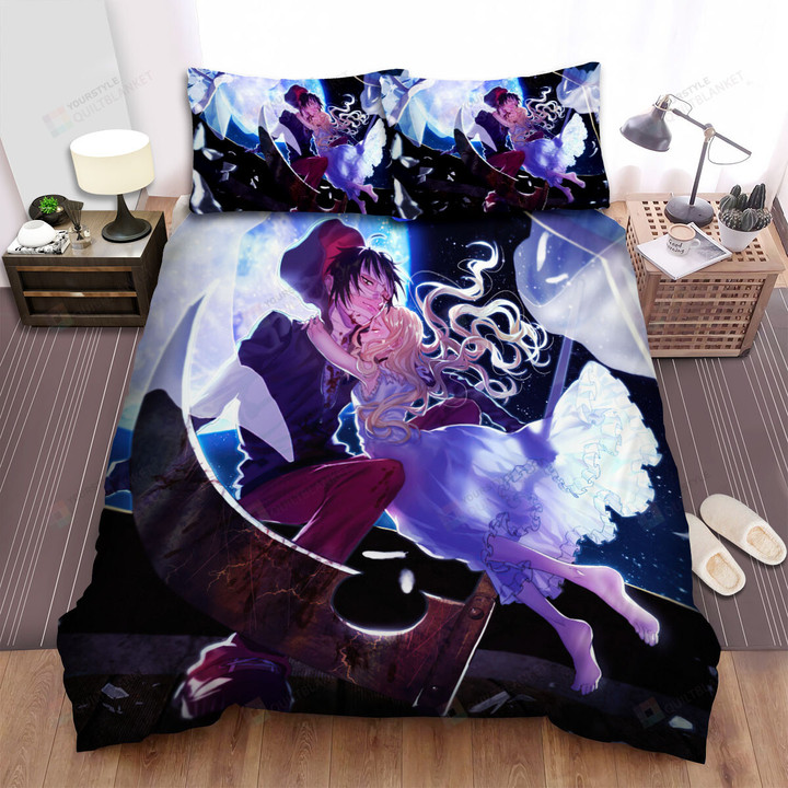 Angels Of Death Zack & Ray With Broken Glasses Artwork Bed Sheets Spread Duvet Cover Bedding Sets
